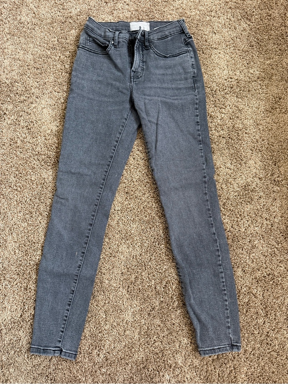 Everlane Gray Skinny High-Rise Jeans